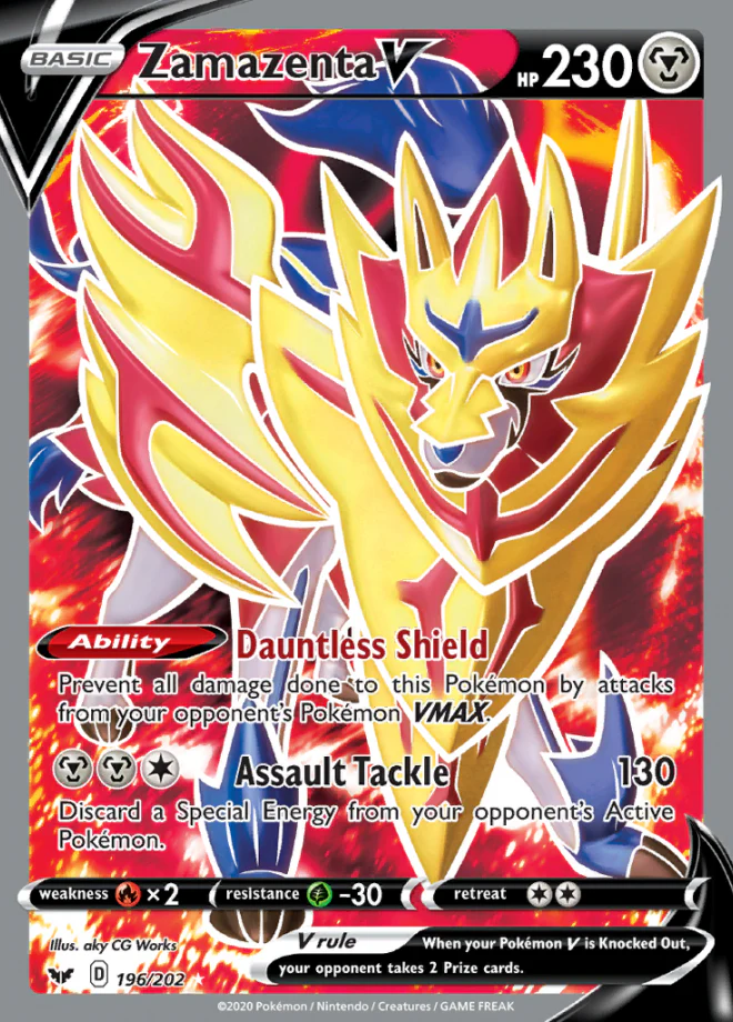 Sword & Shield - 196/202 - Zamazenta V Sword & Shield - 196/202 - Zamazenta V