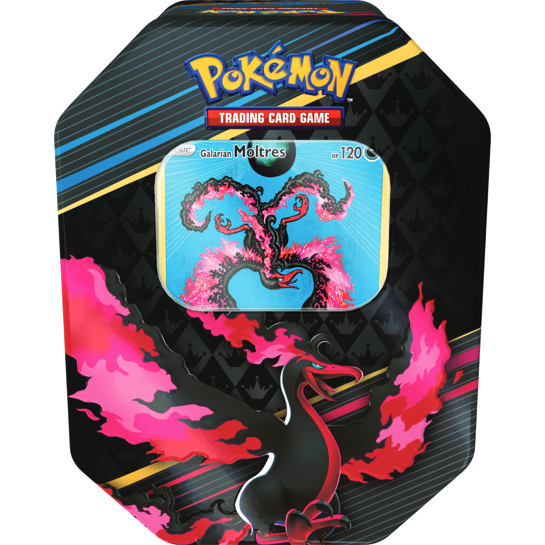Pokemon TCG: Crown Zenith Tin – Galarian Moltres (4 x booster)