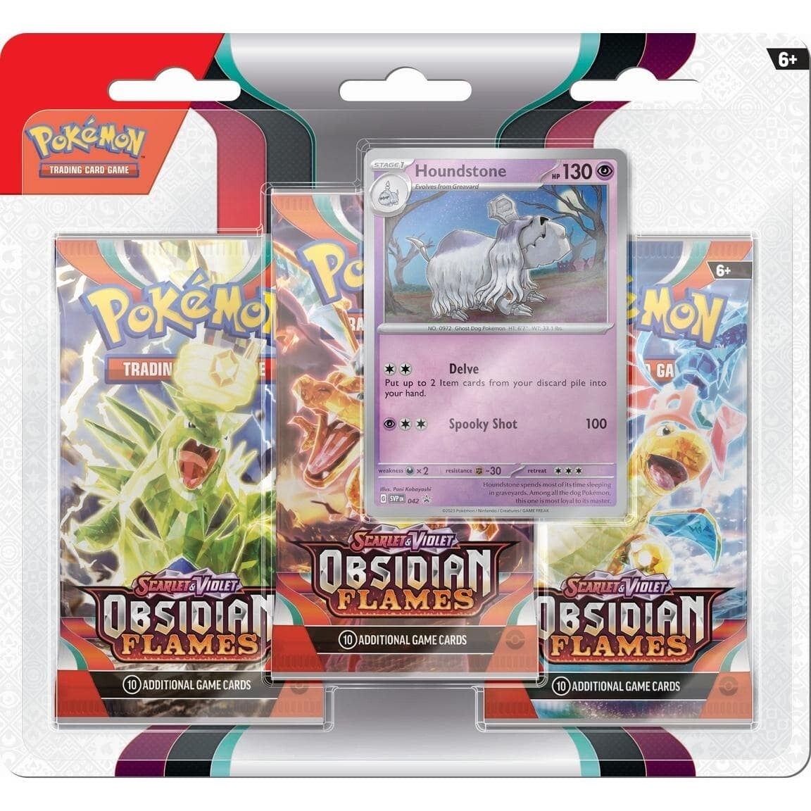 Pokemon TCG: Obsidian Flames - 3-pack - Houndstone