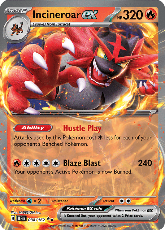 Temporal Forces - 034/162 - Incineroar ex