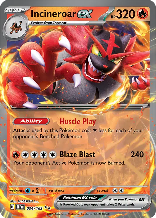 Temporal Forces - 034/162 - Incineroar ex