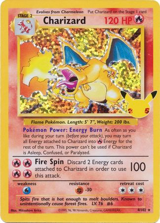 Celebrations Classic - 4/102 - Charizard - Holo