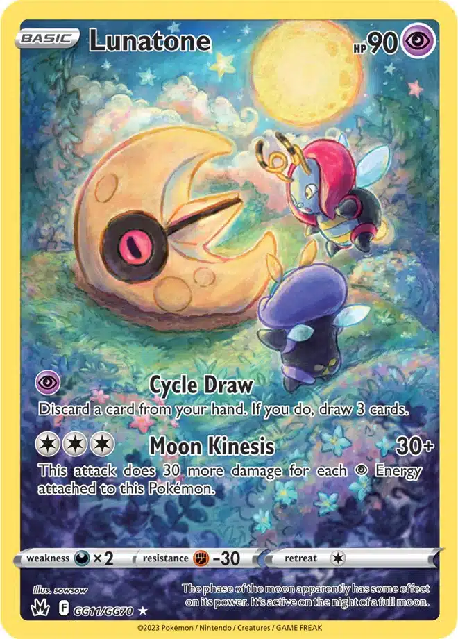 Karta Pokémon - Crown Zenith - GG11/GG70 - Lunatone - Pokekarty