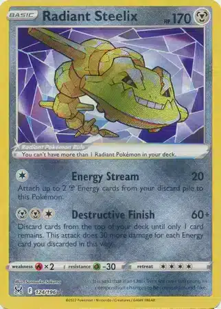 Lost Origin - 124/196 - Radiant Steelix (Radiant Holo)