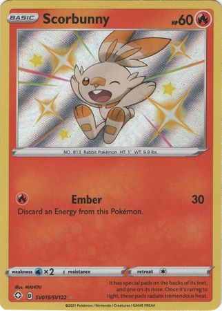 Shining Fates - SV015/SV122 - Scorbunny