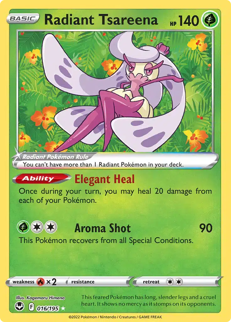 Silver Tempest - 016/195 - Radiant Tsareena (Radiant Holo)