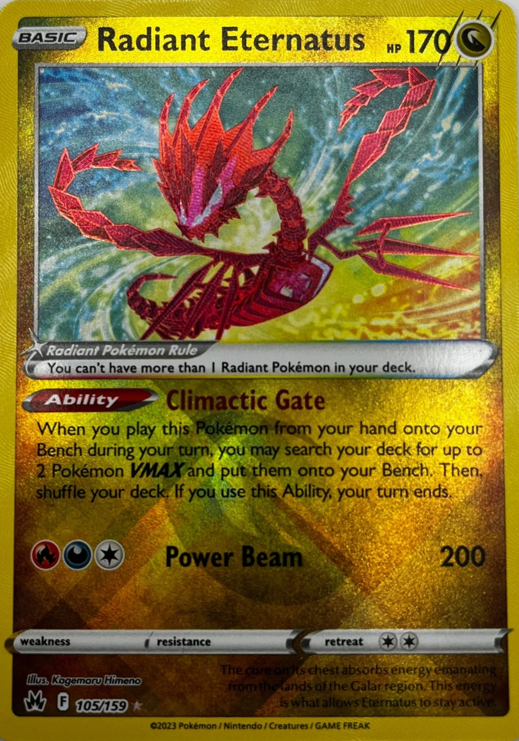 Crown Zenith - 105/159 - Radiant Eternatus (Radiant Holo)
