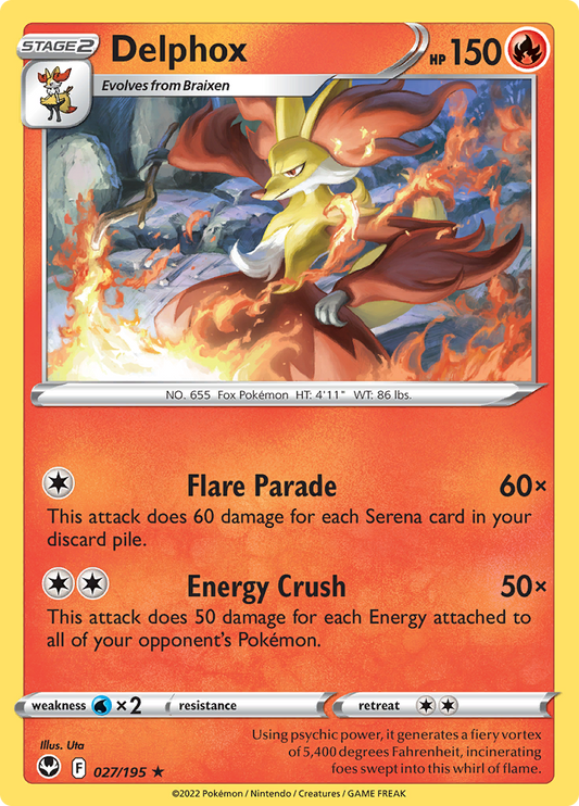 Silver Tempest - 027/195 - Delphox