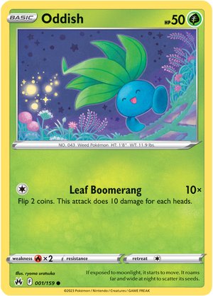 Crown Zenith - 001/159 - Oddish