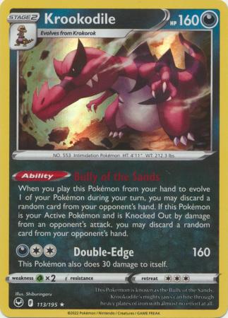 Silver Tempest - 113/195 - Krookodile (Holo)