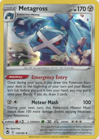Silver Tempest - 119/195 - Metagross (Holo)