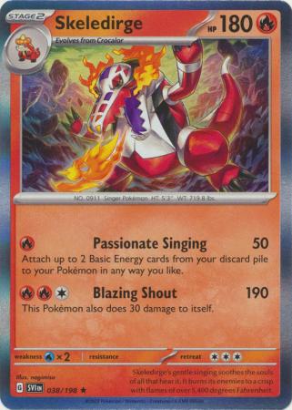 Scarlet & Violet - 038/198 - Skeledirge (Holo)