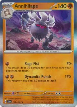 Scarlet & Violet - 109/198 - Annihilape (Holo)