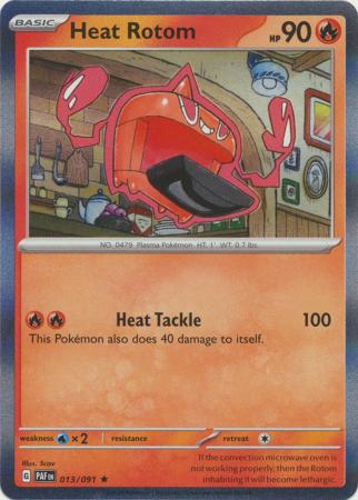Paldean Fates - 013/091 - Heat Rotom (Holo)