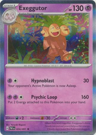 Paldean Fates - 024/091 - Exeggutor (Holo)