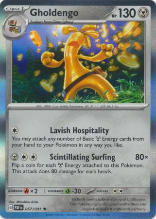 Paldean Fates - 067/091 - Gholdengo (Holo)