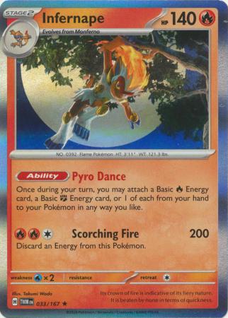 Twilight Masquerade - 033/167 - Infernape (Holo)