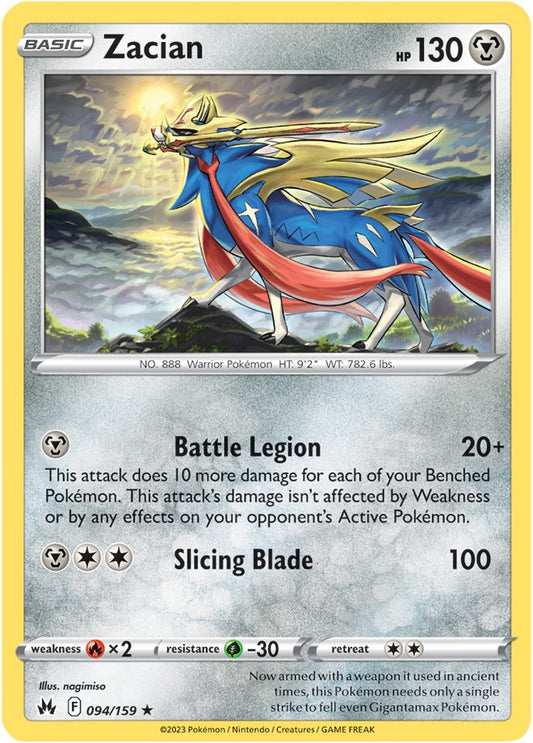 Crown Zenith - 094/159 - Zacian (Holo)