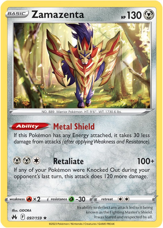 Crown Zenith - 097/159 - Zamazenta (Holo)