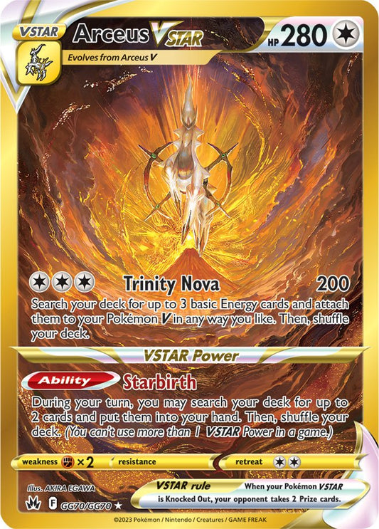 Crown Zenith - GG70/GG70 - Arceus VSTAR (złota)