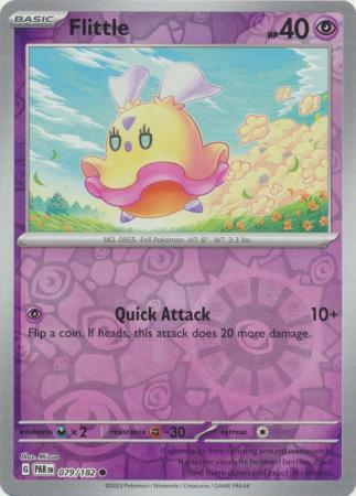 Karta Pokémon - Paradox Rift - 079/182 - Flittle (Reverse Holo)