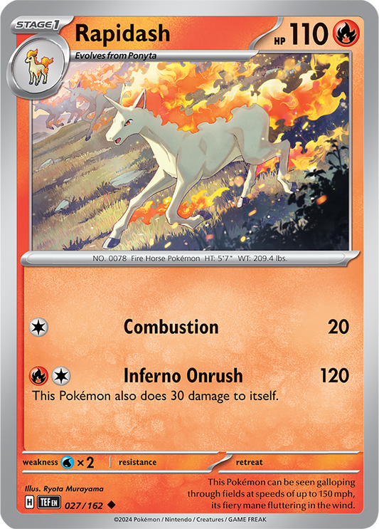 Temporal Forces - 027/162 - Rapidash