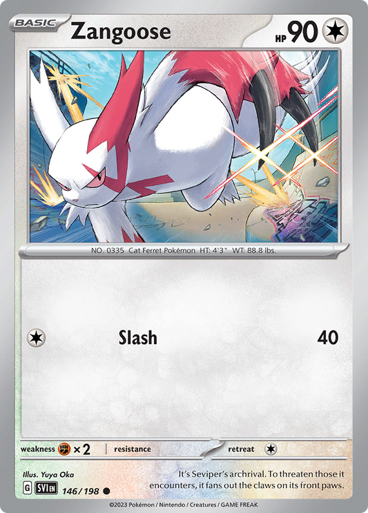 Scarlet &amp; Violet - 146/198 - Zangoose