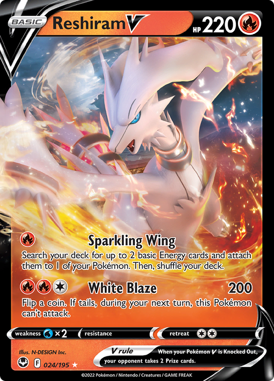 Silver Tempest - 024/195 - Reshiram V