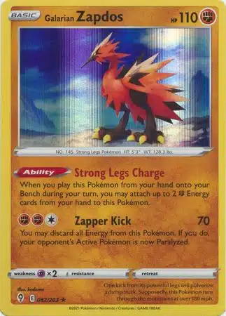 Evolving Skies - 082/203 - Galarian Zapdos (Holo)