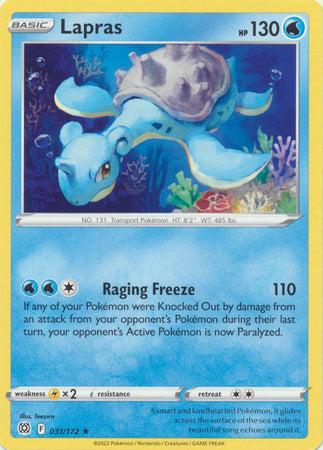 Brilliant Stars - 031/172 - Lapras