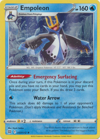 Brilliant Stars - 037/172 - Empoleon (Holo)