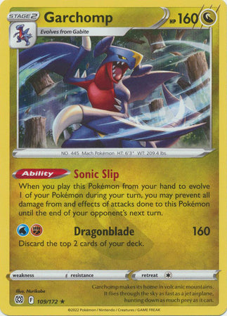 Brilliant Stars - 109/172 - Garchomp (Holo)