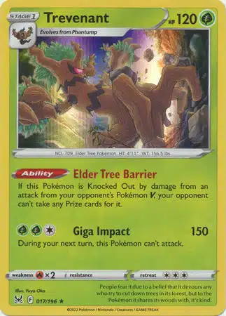 Lost Origin - 017/196 - Trevenant (Holo)