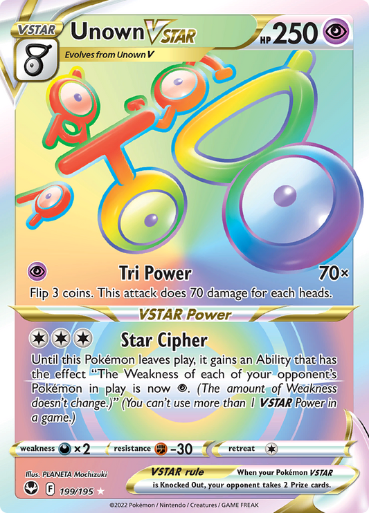 Silver Tempest - 199/195 - Unown VSTAR