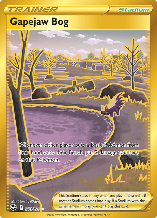 Silver Tempest - 213/195 - Gapejaw Bog (złota)