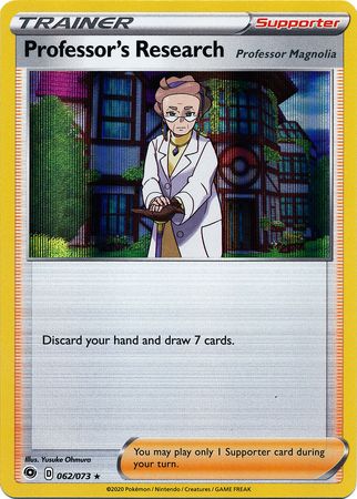 Champion's Path - 062/073 - Professor's Research - Professor Magnolia (Holo)