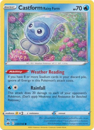 Chilling Reign - 033/198 - Castform Rainy Form