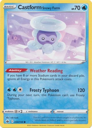 Chilling Reign - 034/198 - Castform Snowy Form
