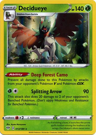 Darkness Ablaze - 013/189 - Decidueye (Holo)