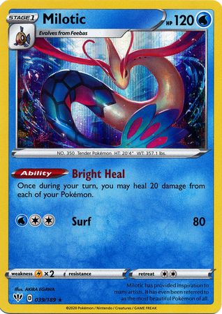 Darkness Ablaze - 039/189 - Milotic (Holo)
