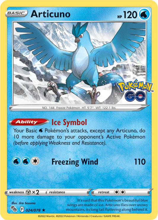 Pokémon GO - 024/078 - Articuno (Holo)