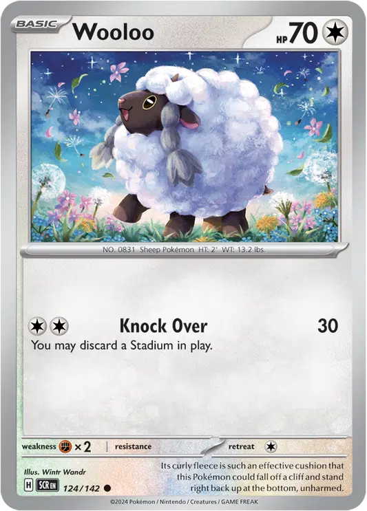 Karta Pokémon - Stellar Crown - 124/142 - Wooloo