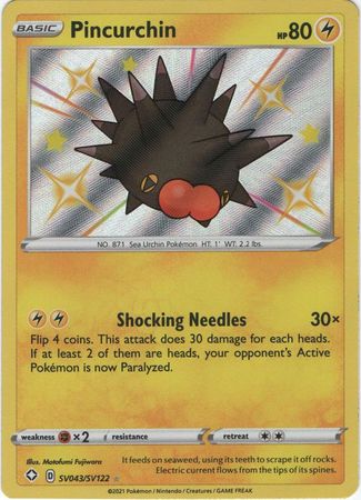 Karta Pokémon - Shining Fates - SV043/SV122 - Pincurchin