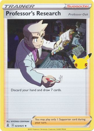 Celebrations - 023/025 - Professor's Research (Professor Oak)(Holo)