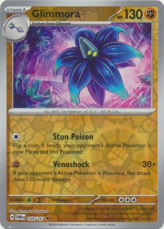 Karta Pokémon - Twilight Masquerade - 109/167 - Glimmora (Reverse Holo)