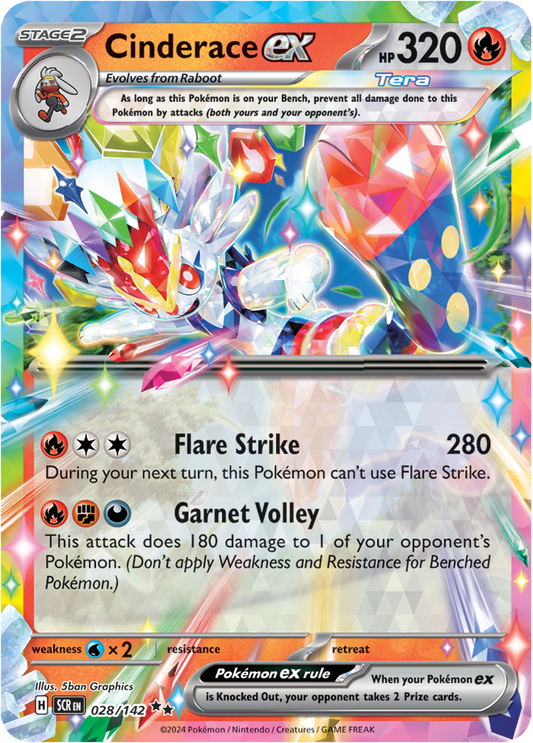 Stellar Crown - 028/142 - Cinderace ex