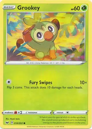 Sword & Shield - 010/202 - Grookey