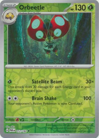 Karta Pokémon - Paradox Rift - 012/182 - Orbeetle (Reverse Holo)