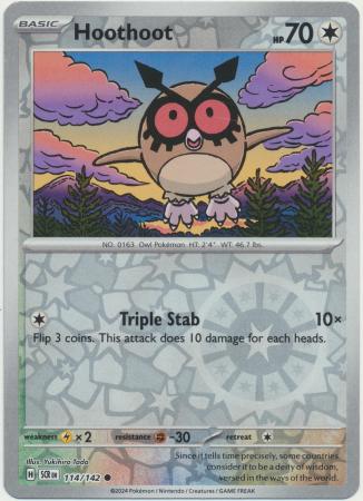 Stellar Crown - 114/142 - Hoothoot (Reverse Holo)