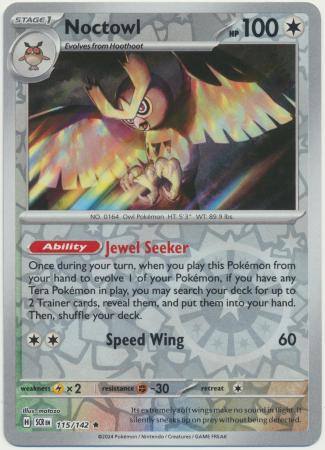Stellar Crown - 115/142 - Noctowl (Reverse Holo)